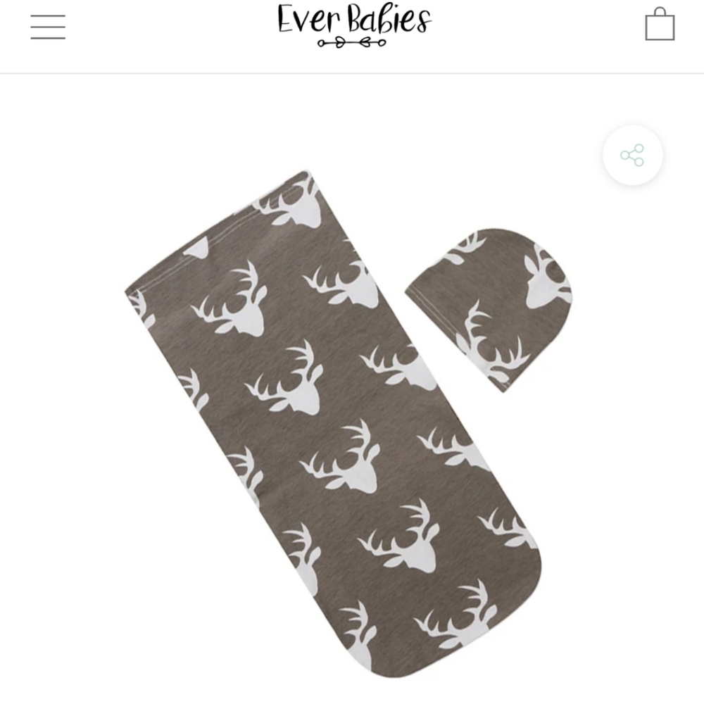 Deer swaddle set NWOT